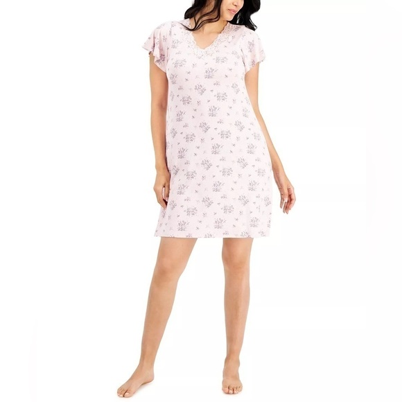 New Charter Club Lace-Trim Floral-Print
Chemise Nightgown Potpourri X small - Picture 3 of 6